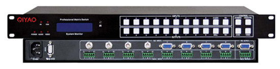 4路VGA和4路视频及8路音频进，1路VGA和1路音频出
